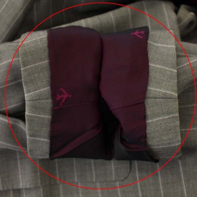 イザイア ISAIA カシミヤ混 3B ストライプ テーラードジャケット 3B 総