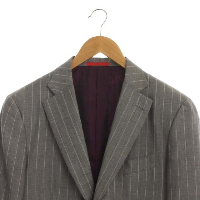 イザイア ISAIA カシミヤ混 3B ストライプ テーラードジャケット 3B 総