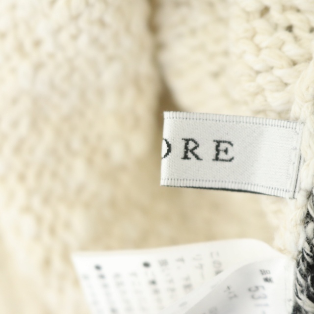 アドーア ADORE 22SS イタリー糸スラブインターシャニット カットソー