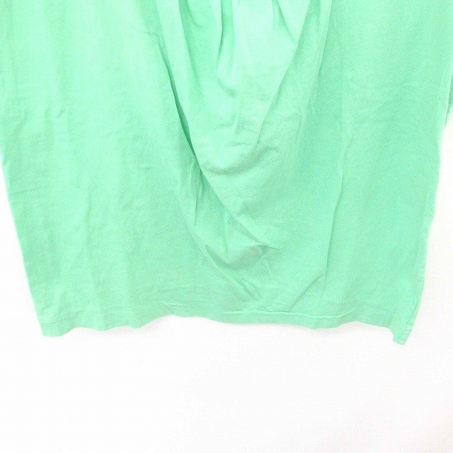  Zucca zucca cut and sewn T-shirt . empty cotton cotton la gran sleeve . minute sleeve M green light green /TT7 lady's 