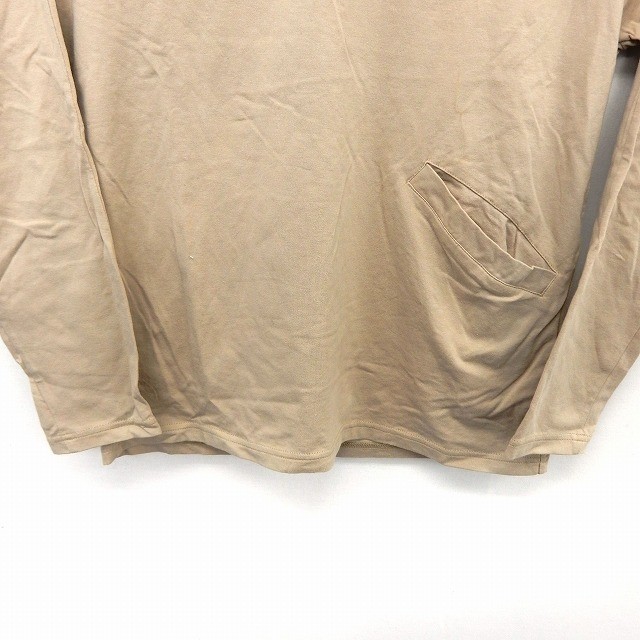  Kei Be efKBF Urban Research cut and sewn футболка длинный рукав простой карман asime воротник F бежевый /ST43 женский 