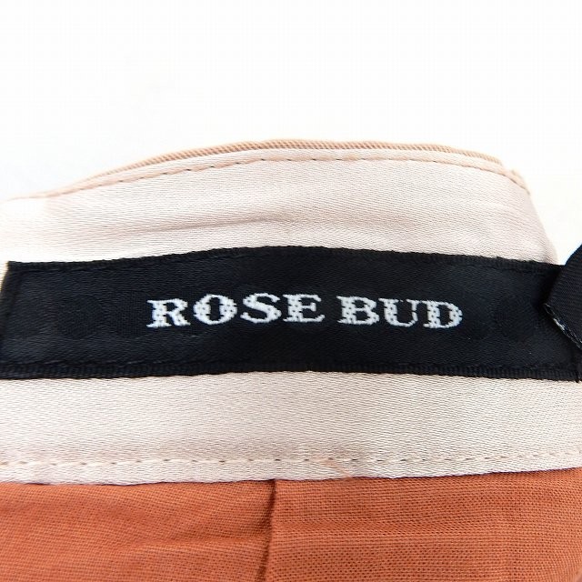 ローズバッド ROSE BUD パンツ ロング テーパード ジップフライ ポケット シンプル 1 ピンク /ST44 レディース_画像3