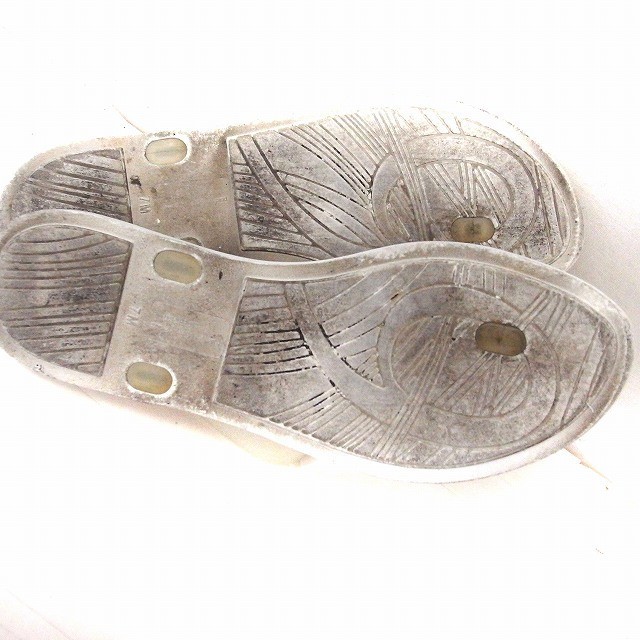  Nine West NINE WEST shoes shoes sandals beach flower motif Flat ....M white /FT43 lady's 