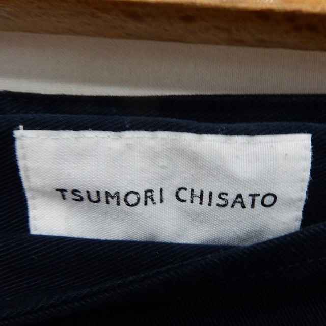 ツモリチサト TSUMORI CHISATO スカート タイト ミニ ポケット ポケット ウエストゴム 2 ネイビー /ST23 レディース_画像3
