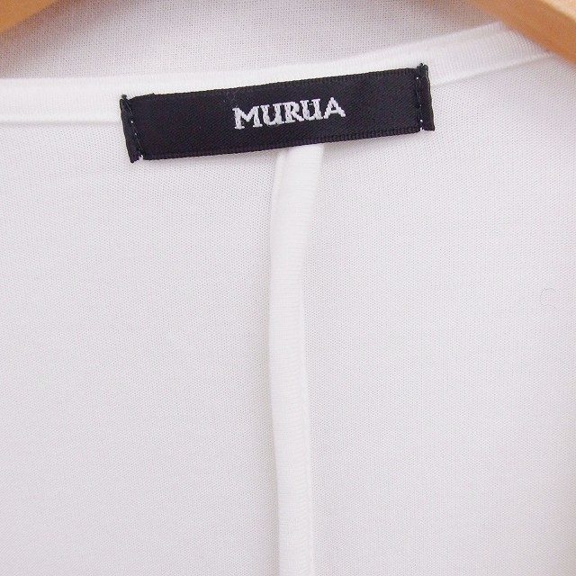 ムルーア MURUA ジャケット アウター ノーカラー 長袖 無地 シンプル F ホワイト 白 /FT38 レディース_画像3