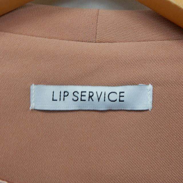 リップサービス LIP SERVICE ジャケット アウター ドレープ 無地 シンプル S ピンク /ST13 レディース_画像3