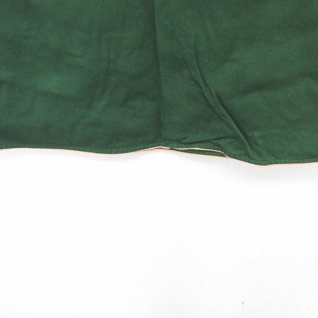 クローラ crolla スカート 台形 ミモレ丈 ロング 無地 シンプル サイドジップ 綿 コットン 38 緑 グリーン /TT9 レディース_画像5