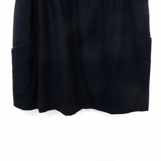 アナトリエ ANATELIER スカート ミニ 台形 ウエストゴム ポケット シンプル 38 ブラック /ST28 レディース_画像5