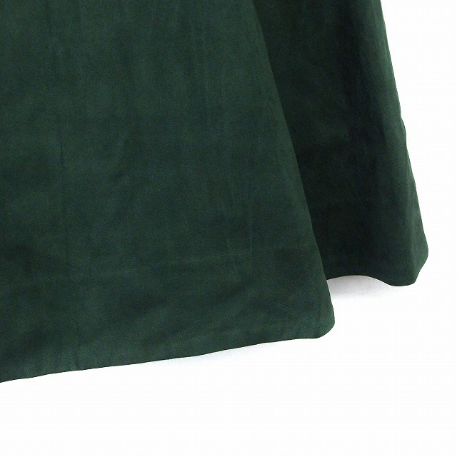 エモダ EMODA スカート Aライン ロング 無地 シンプル スエード調 S グリーン 緑 /FT4 レディース_画像6