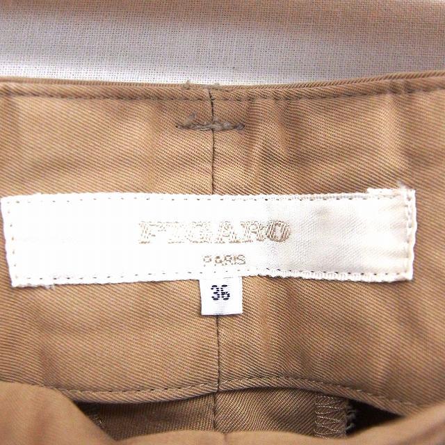 フィガロ パリ FIGARO Paris パンツ アンクル丈 ロールアップ ポケット シンプル 36 ベージュ /ST20 レディース_画像3