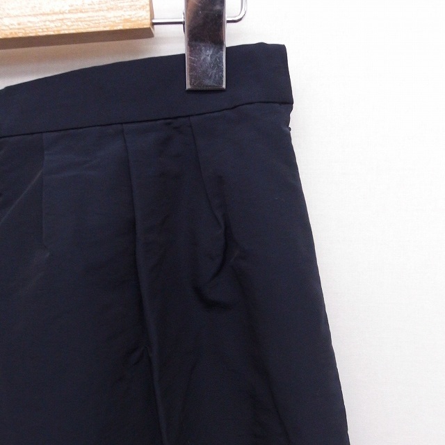 ストロベリーフィールズ STRAWBERRY-FIELDS スカート 台形 ひざ丈 無地 シンプル 綿 ネイビー 紺 /FT35 レディース_画像5