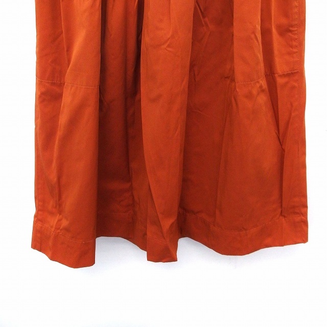 ザラウーマン ZARA WOMAN スカート フレア 膝丈 シンプル サイドジップ XS オレンジ /ST26 レディース_画像5
