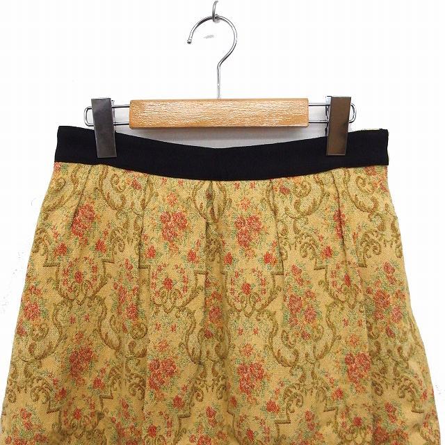  Jill Stuart JILL STUART юбка общий рисунок ламе . шт. форма колено длина хлопок хлопок 2 желтый желтый /FT31 женский 