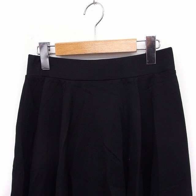  nitca nitca skirt flair knee height plain simple F black black /FT30 lady's 