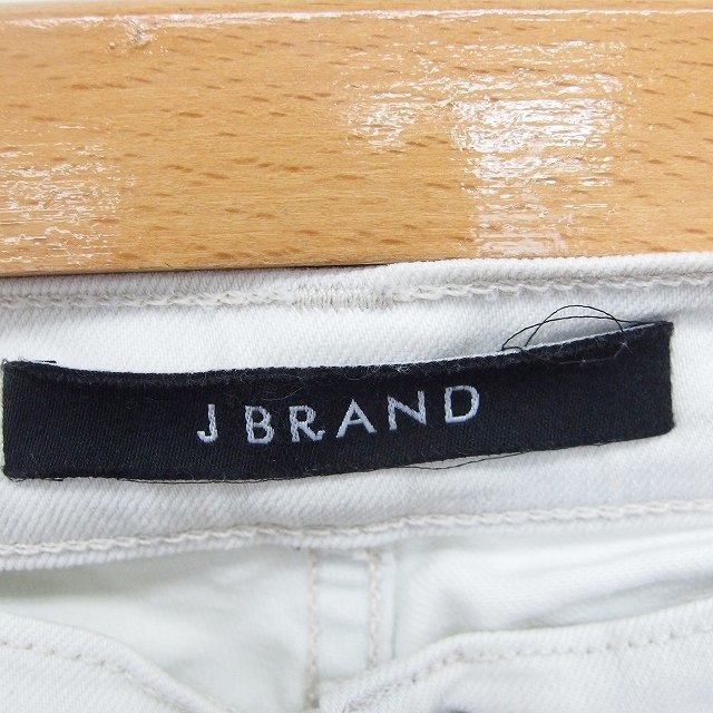 ジェイブランド J BRAND パンツ テーパード ジップフライ 無地 シンプル 綿 コットン 27 白 オフホワイト /TT13 レディース_画像3