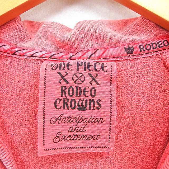 ロデオクラウンズ Rodeo Crowns カットソー Tシャツ 襟付き バックプリント 長袖 ピンク /ST53 レディース_画像3