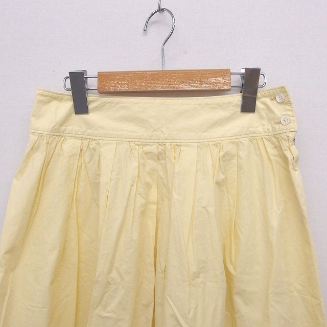  Nimes NIMES юбка gya The - колено длина одноцветный простой хлопок хлопок 1 желтый желтый /FT8 женский 