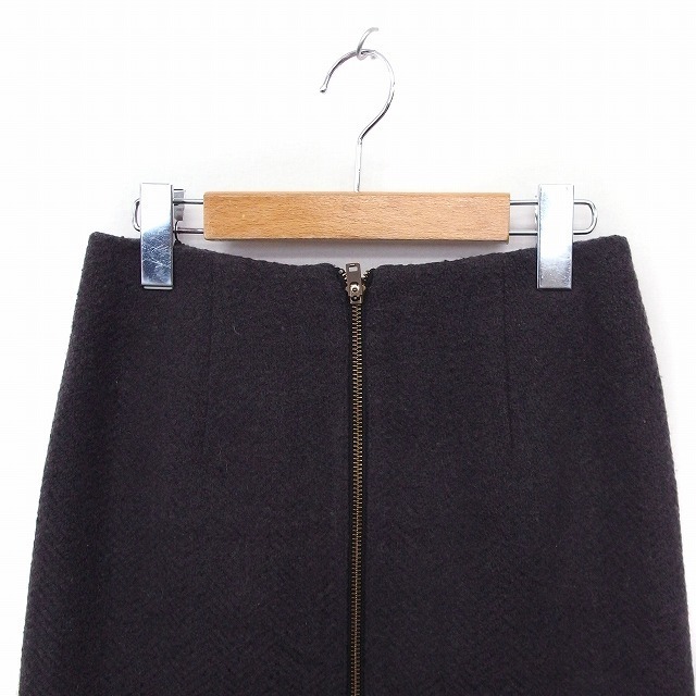  Banner Barrett Banner Barrett юбка Zip выше тугой колено длина ворсистый шерсть 36 серый пепел /FT11 женский 