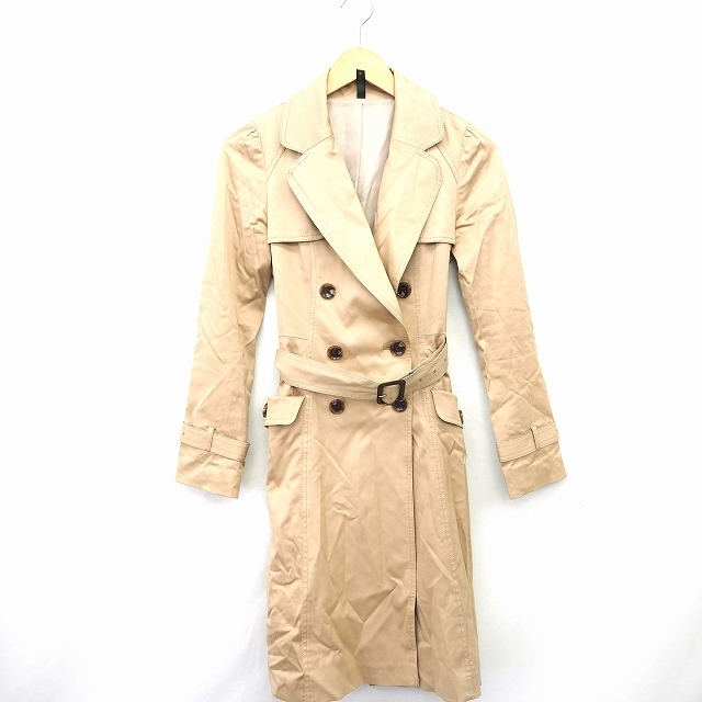  Joias Joias пальто внешний to ключ ремень колени длина длинный рукав хлопок хлопок бежевый /MT25 женский 