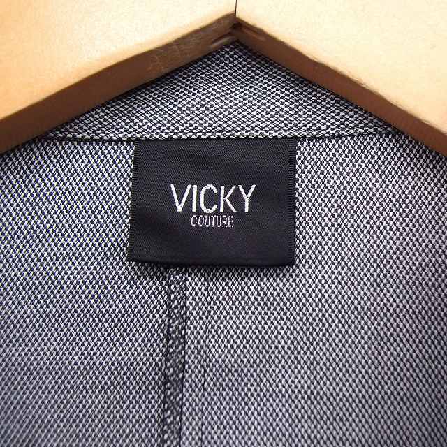  Vicky VICKY shirt blouse Skipper long sleeve cotton cotton 2 gray ash /FT30 lady's 