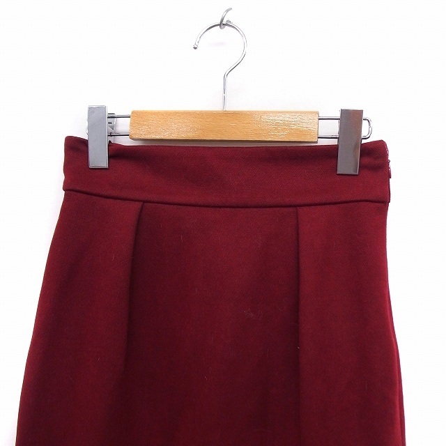  Jill bai Jill Stuart JILL by JILLSTUART юбка тугой одноцветный колено внизу длина разрез S красный красный /FT14 женский 