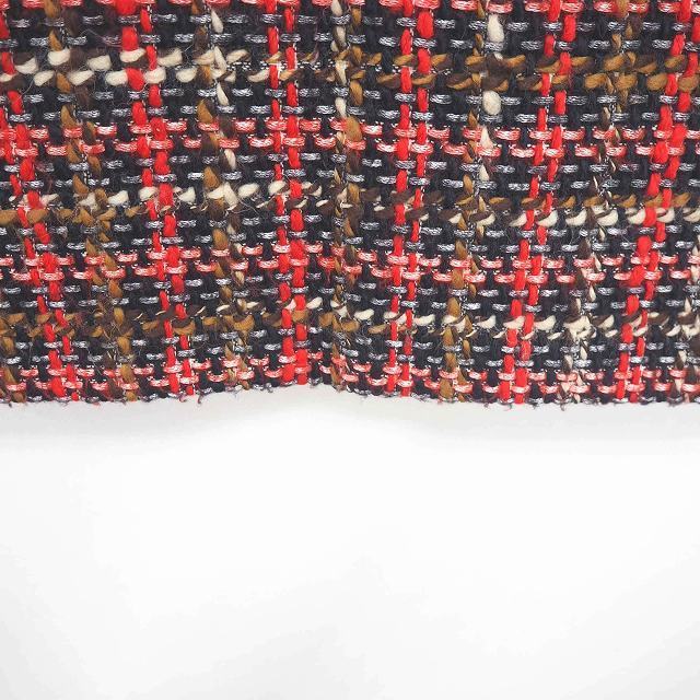  Jill Stuart JILL STUART skirt pcs wool knitted Mini side Zip wool .2 black red black red /TT27 lady's 