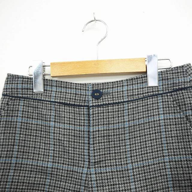 k Miki .k Kumikyoku KUMIKYOKU pants bottoms Short thousand bird pattern wool 1 gray navy navy blue /MT13 lady's 