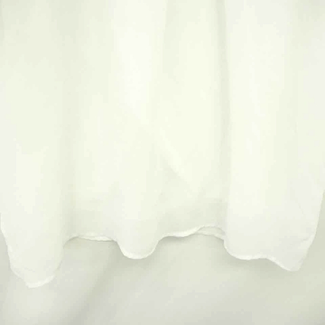 グラシア GLACIER カットソー Tシャツ 丸首 レース 半袖 L 白 ホワイト /TT3 レディース_画像5