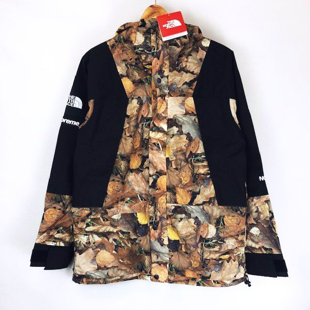 未使用品 シュプリーム SUPREME ★AA☆16AW THE NORTH FACE Mountain Light Jacket Leaves 枯れ葉 S マウンテンライトジャケット