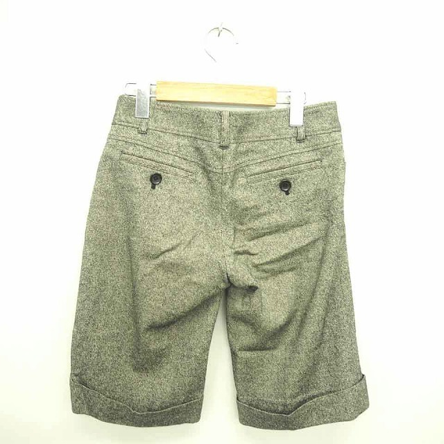 ロートレアモン LAUTREAMONT パンツ ハーフ ひざ丈 ロールアップ センタープレス ジップフライ ウール 1 グレー 灰 /TT25