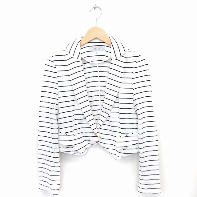  black bai Moussy BLACK by moussy jacket outer border tailored long sleeve cotton .2 white /FT15 lady's 