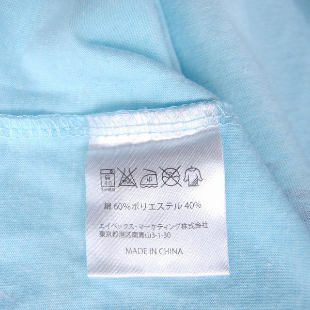  T-shirt cut and sewn boat neck short sleeves cotton . Tohoshinki goods 2014 SMALL light blue /HT8 N lady's 