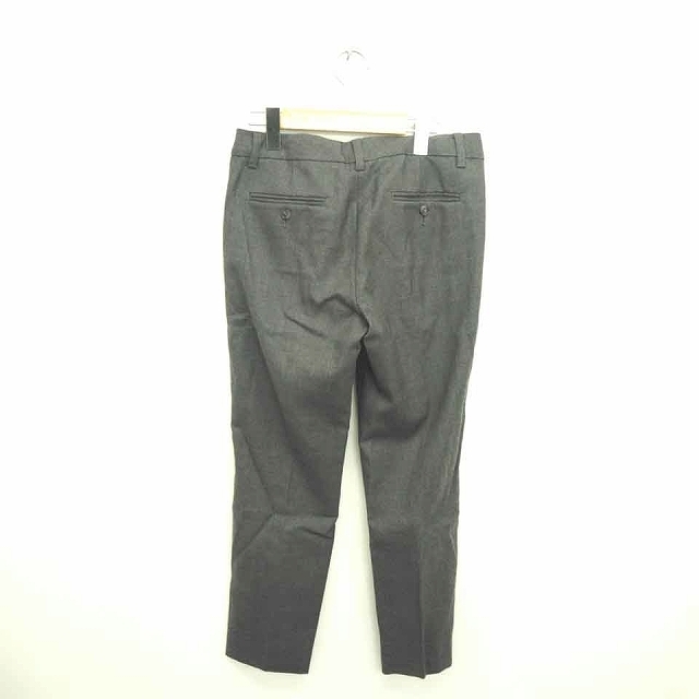  Ined INED pants slacks tapered Zip fly plain simple wool 9 gray ash /TT6 lady's 