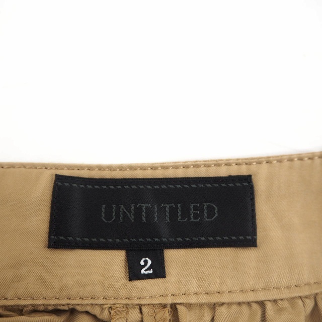  Untitled UNTITLED юбка-брюки брюки низ flair одноцветный шнур лента колено длина 2 бежевый светло-коричневый /MT21 женский 