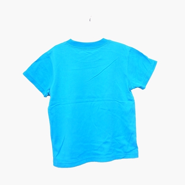 子供服 Tシャツ 半袖 無地 コットン 綿 120 ブルー 青 /HT10 N キッズ_画像2