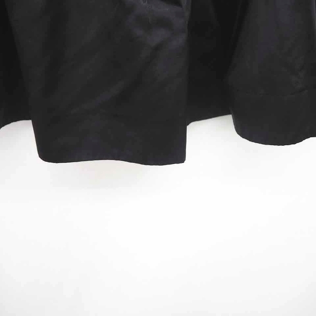 クローラ crolla スカート フレア ミニ サイドジップ 薄手 無地 シンプル 36 黒 ブラック /TT28 レディース_画像5