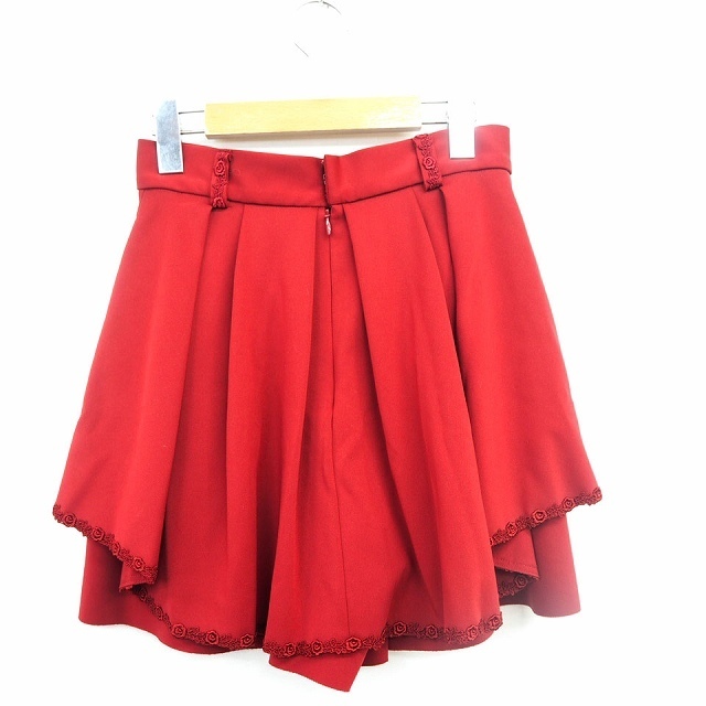  swing ruSwingle culotte pants bottoms flair race plain simple Mini Short 1 red red /MT20 lady's 