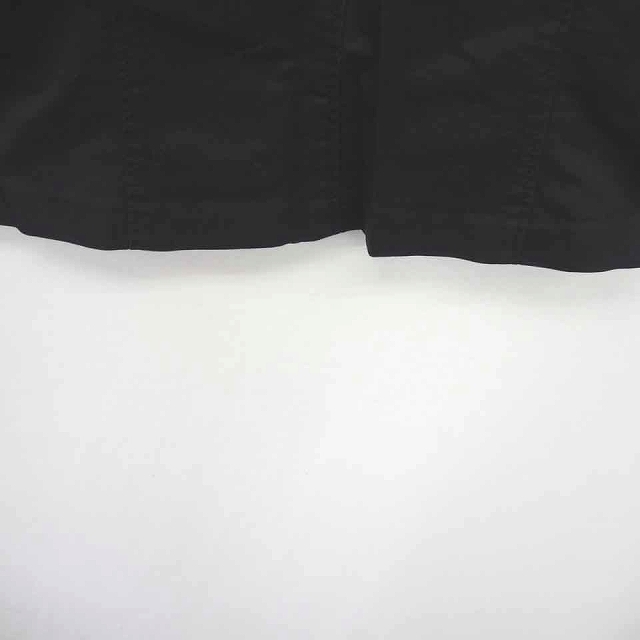 ヨンドシー 4℃ スカート タイト ひざ丈 薄手 無地 綿 コットン 麻 リネン混 38 黒 ブラック /TT10 レディース_画像5