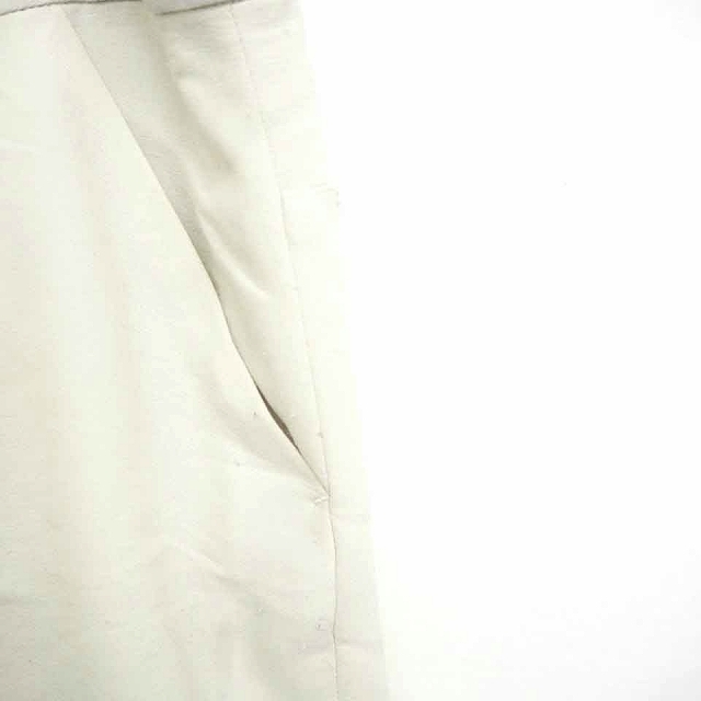 デプレ DES PRES トゥモローランド パンツ ショート ジップフライ 薄手 無地 シンプル シルク混 0 アイボリー /TT2 レディース_画像5