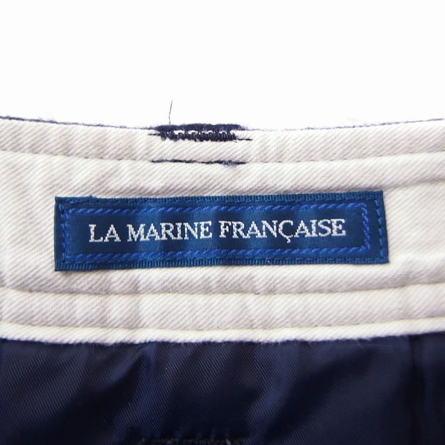 マリンフランセーズ LA MARINE FRANCAISE スカート 台形 ひざ丈 無地 シンプル ウール 0 ネイビー 紺 /FT1 レディース_画像3