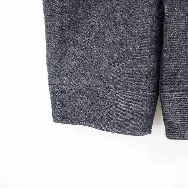 eni.s.senisisanySiS pants half total pattern simple knee height wool wool 2 dark gray /MT53 lady's 