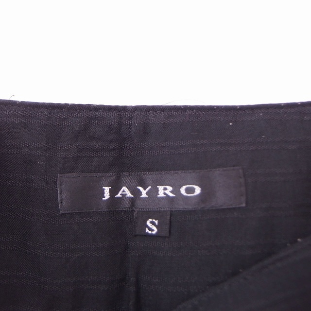 ジャイロ JAYRO スカート ストライプ プリーツ フレア ミニ S ブラック 黒 /FT11 レディース_画像3
