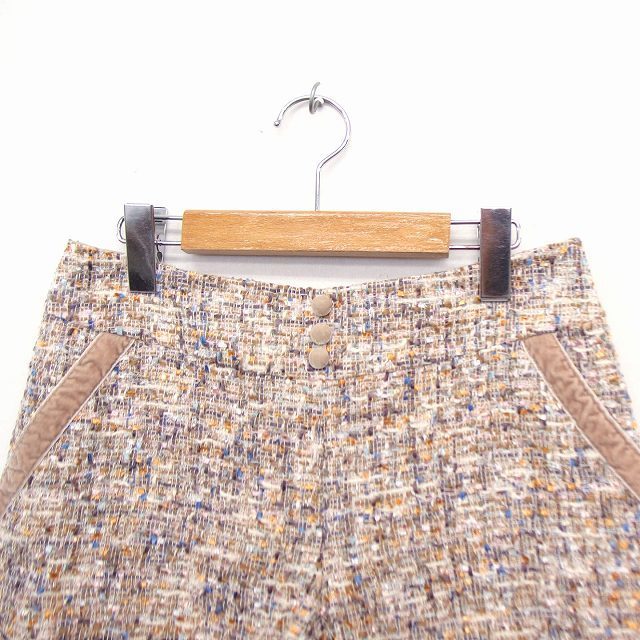  Minimum MINIMUM short pants tweed velour wool .2 beige /FT41 lady's 