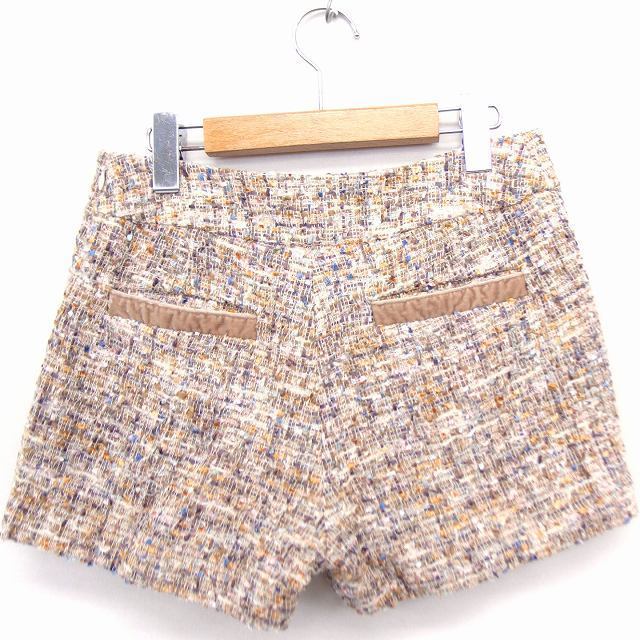  Minimum MINIMUM short pants tweed velour wool .2 beige /FT41 lady's 