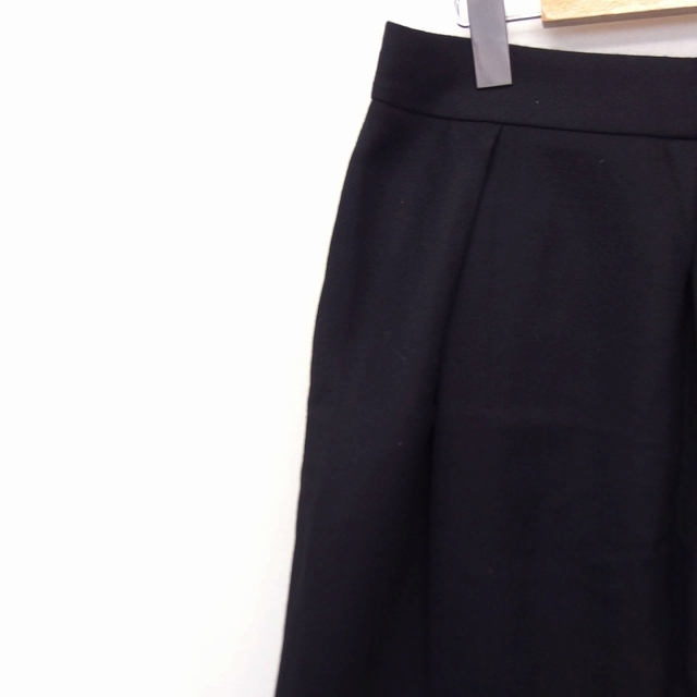  Nimes NIMES юбка шт. форма tuck колено длина одноцветный шерсть 0 черный чёрный /FT18 женский 