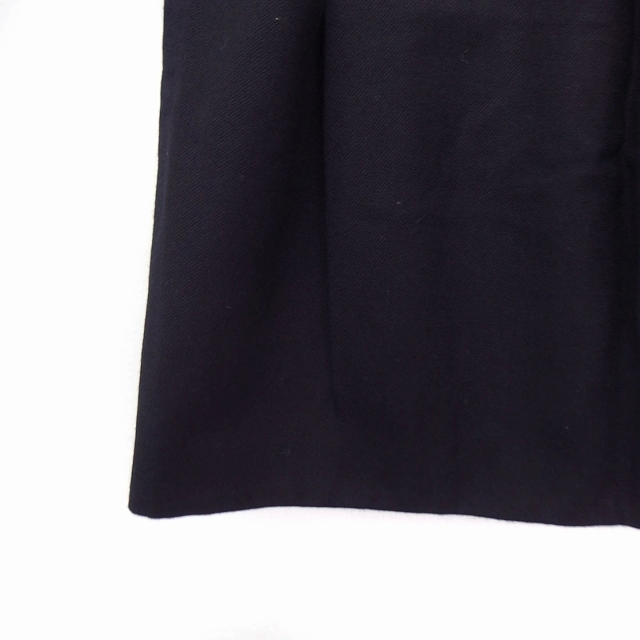  Nimes NIMES юбка шт. форма tuck колено длина одноцветный шерсть 0 черный чёрный /FT18 женский 