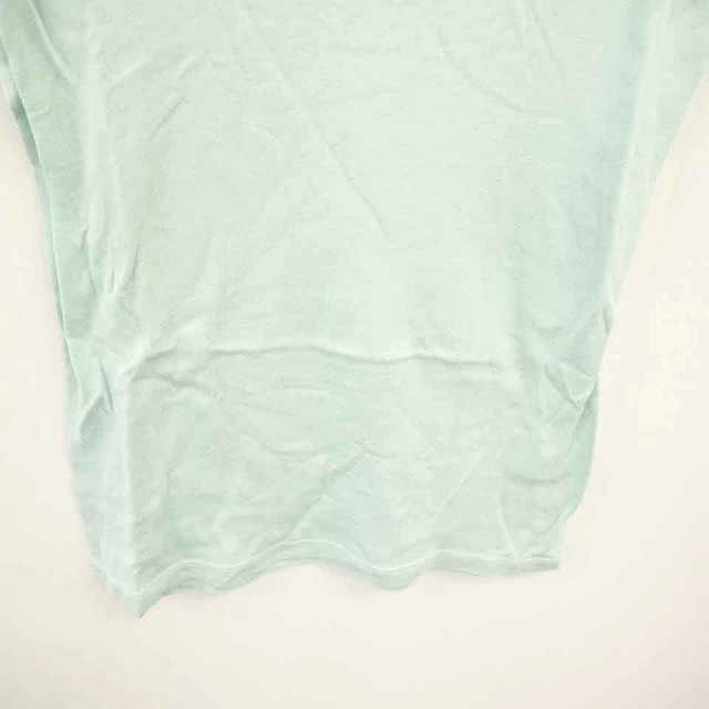 ププラ PUPULA カットソー Tシャツ 丸首 薄手 無地 シンプル 綿 コットン 半袖 38 ミントグリーン 薄緑 /TT15 レディース_画像5