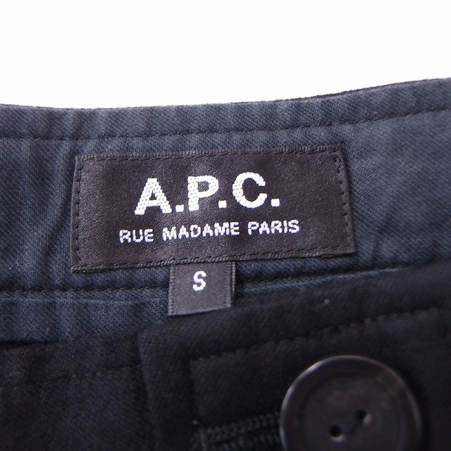 アーペーセー A.P.C. スカート ボタンダウン コクーン ミニ ウール S ブラック 黒 /FT27 レディース_画像3