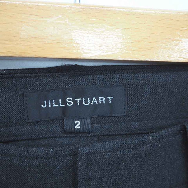  Jill Stuart JILL STUART брюки обтягивающий Zip fly одноцветный простой кромка застежка-молния 2 угольно-серый /TT12 женский 