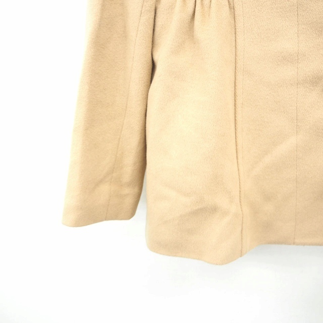  Snidel snidel пальто с отложным воротником внешний одноцветный короткий простой длинный рукав шерсть F бежевый светло-коричневый /MT2 женский 